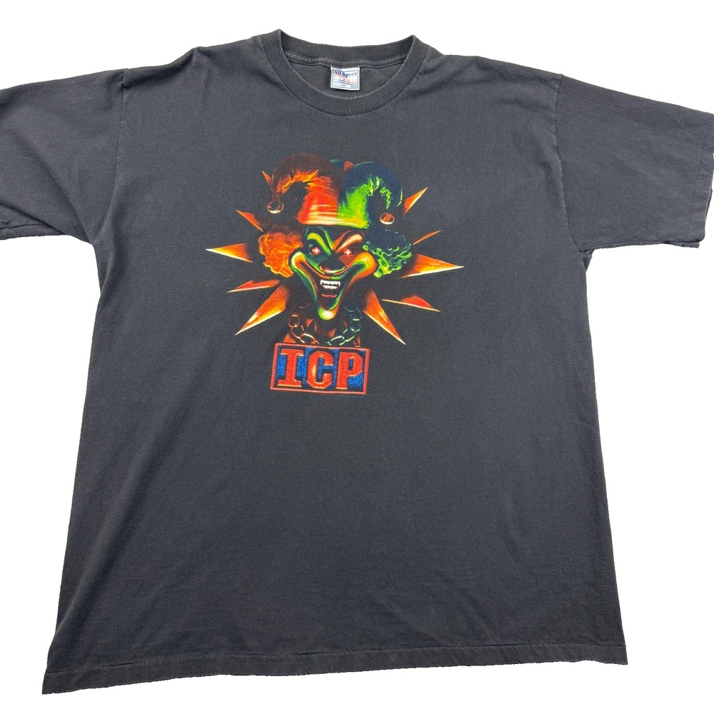 Vtg 90's Insane Clown Posse All‎ Sport Event T Shirt Mens XL Black Single Stitch
